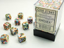 Festive Vibrant/brown 12mm d6 Dice Block (36 dice)