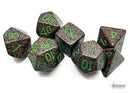 Speckled Polyhedral 7-Die Set - Earth