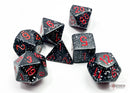 Speckled Polyhedral 7-Die Set - Space