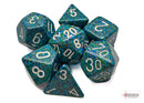 Speckled Polyhedral 7-Die Set - Sea
