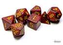 Speckled Polyhedral 7-Die Set - Mercury