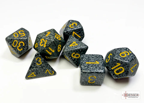 Speckled Polyhedral 7-Die Set - Urban Camo