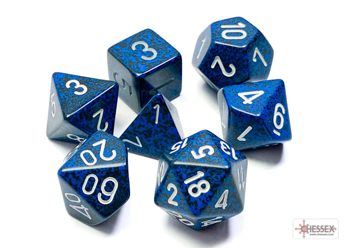 Speckled Polyhedral 7-Die Set - Stealth