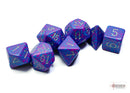 Speckled Polyhedral 7-Die Set - Silver Tetra