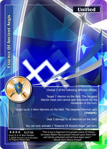 Essence Of Ancient Aegis - Elder Legends