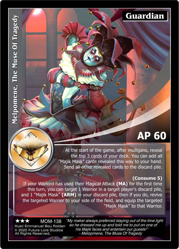 Melpomene, The Muse Of Tragedy [Masquerade Of The Macabre]