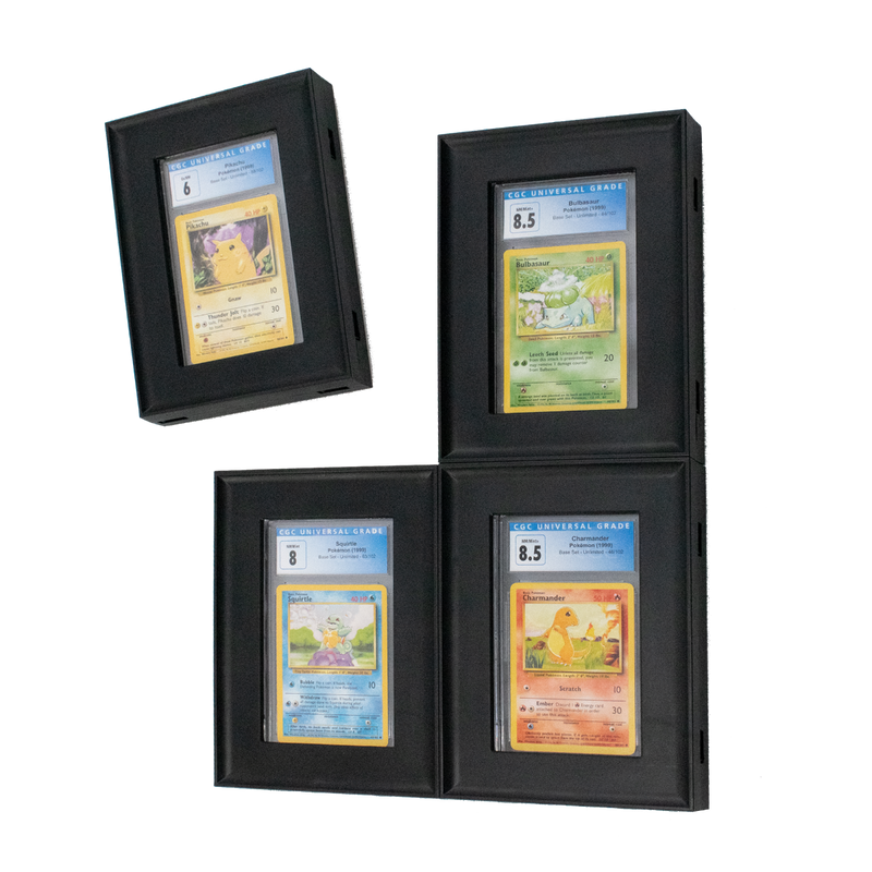Interlocking Graded Card Frames - Black