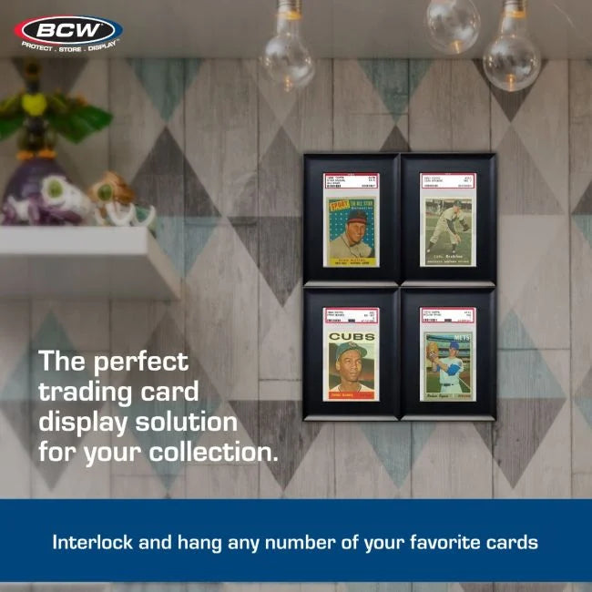 Interlocking Graded Card Frames - Black