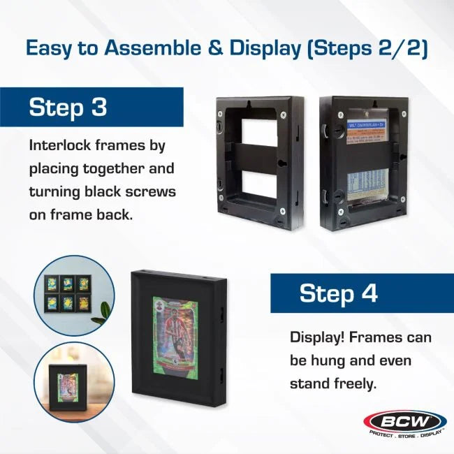 Interlocking Card Frames - Black