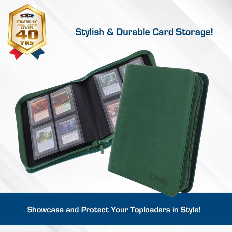 Z-Folio 4-Pocket LX Album - Toploaders - Green