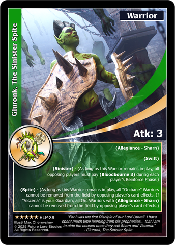 Gluronk, The Sinister Spite - Elder Legends