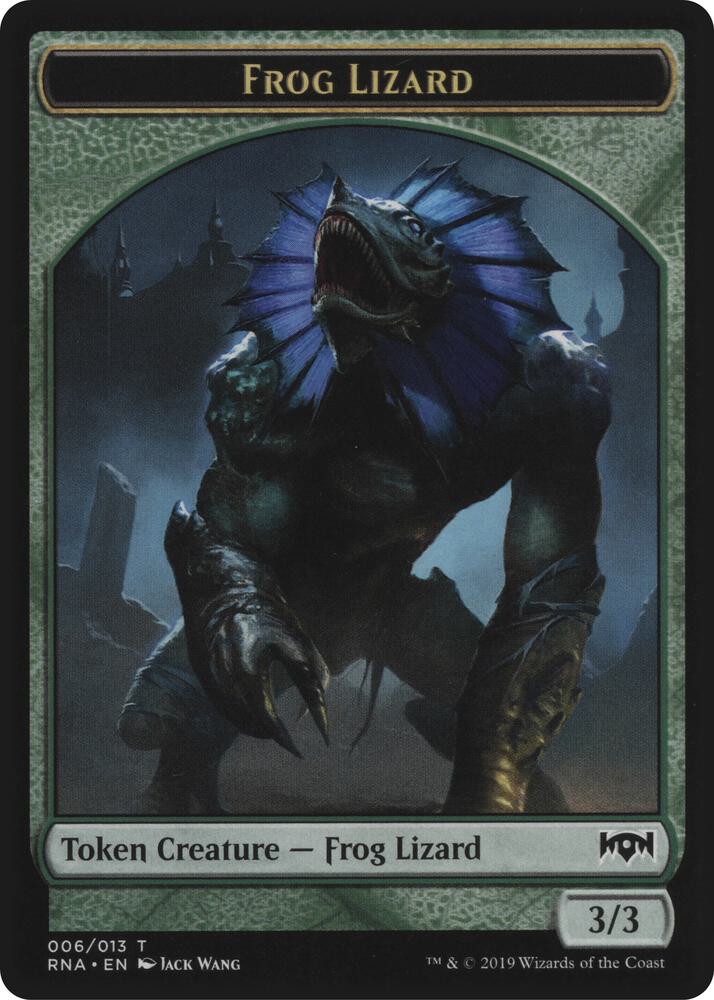 Ooze // Frog Lizard Double-Sided Token (Back)