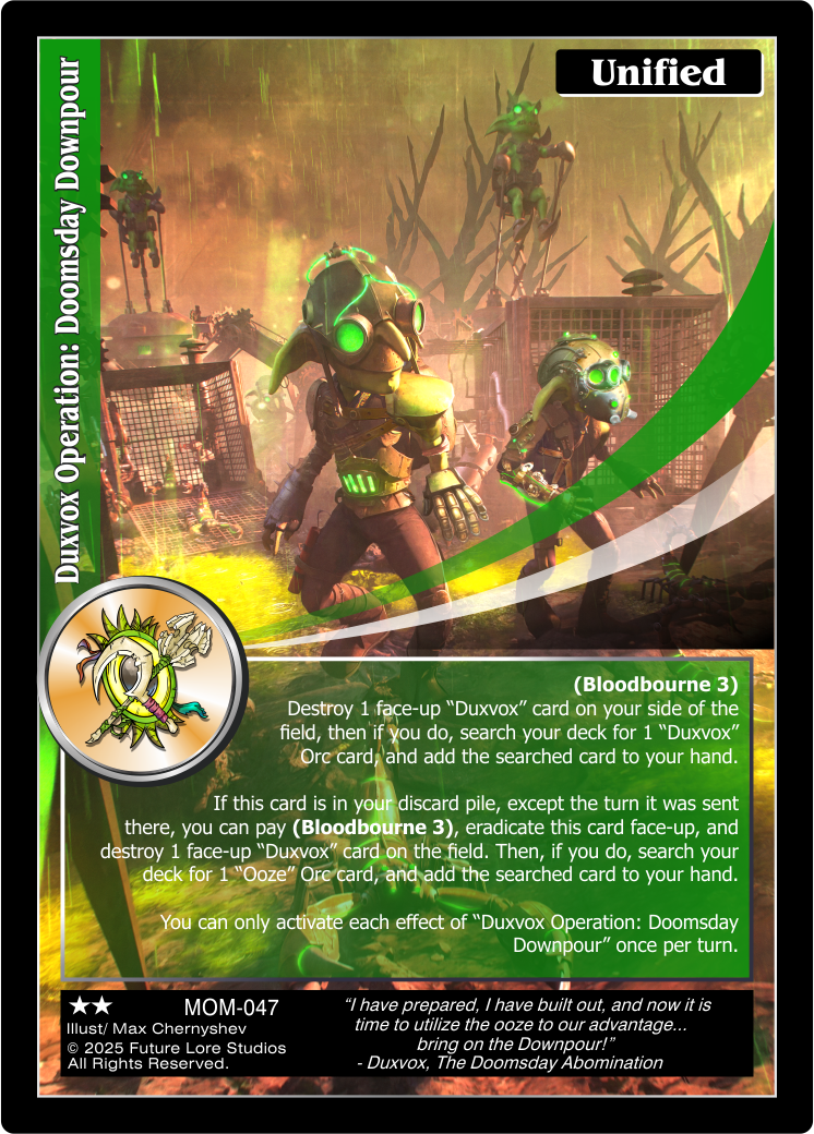 Duxvox Operation: Doomsday Downpour [Masquerade Of The Macabre]