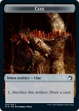 Clue // Ooze Double-Sided Token