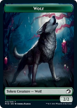 Wolf // Bird Double-Sided Token