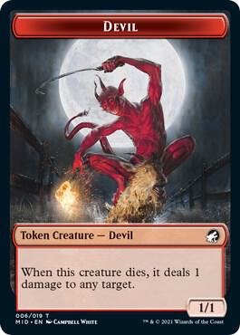 Wolf // Devil Double-Sided Token (Back)