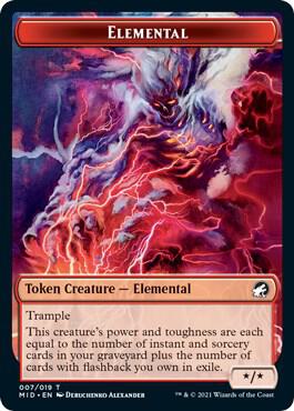 Zombie (005) // Elemental Double-Sided Token (Back)