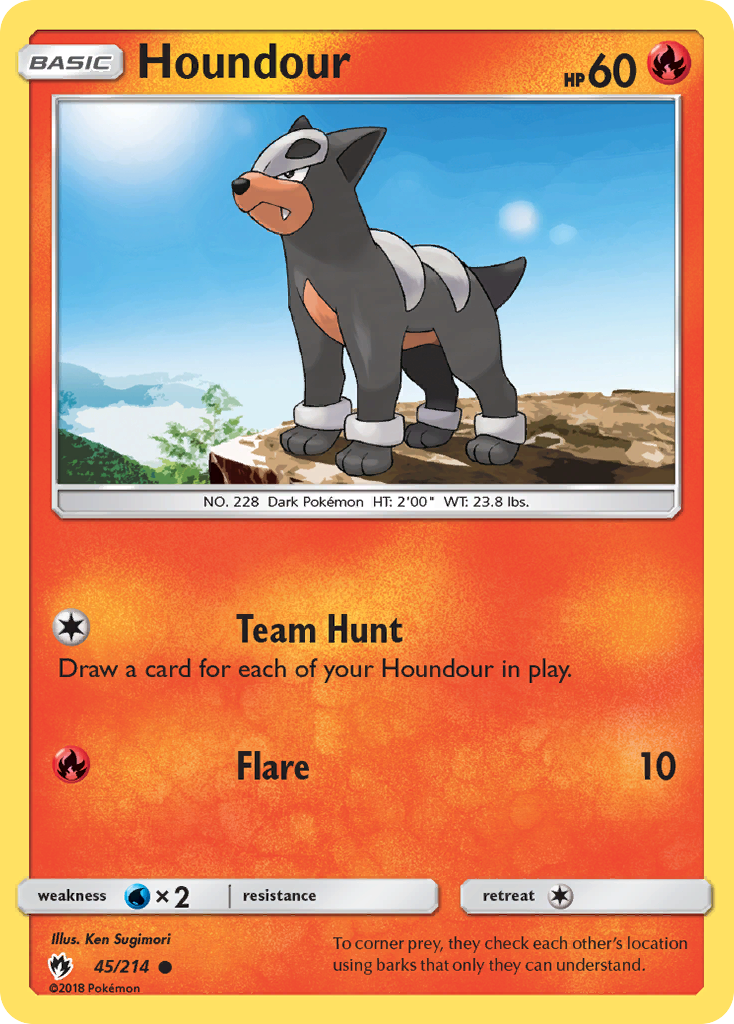 Houndour (45/214) [Sun & Moon: Lost Thunder]