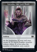 Emblem - Liliana, the Last Hope // Spirit (002) Double-Sided Token