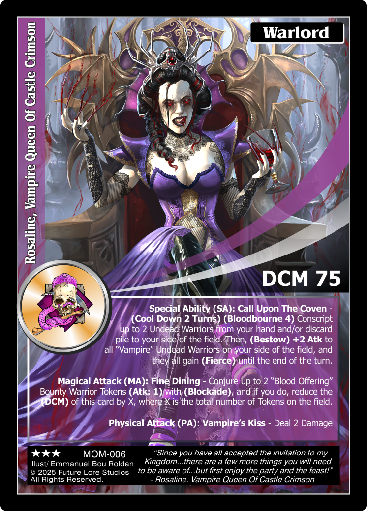 Rosaline, Vampire Queen Of Castle Crimson [Masquerade Of The Macabre]