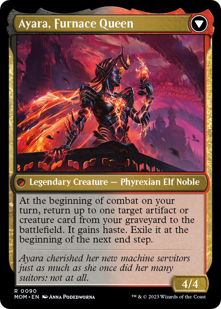 Ayara, Widow of the Realm (Back)