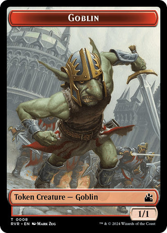 Goblin (0008) // Wurm Double-Sided Token