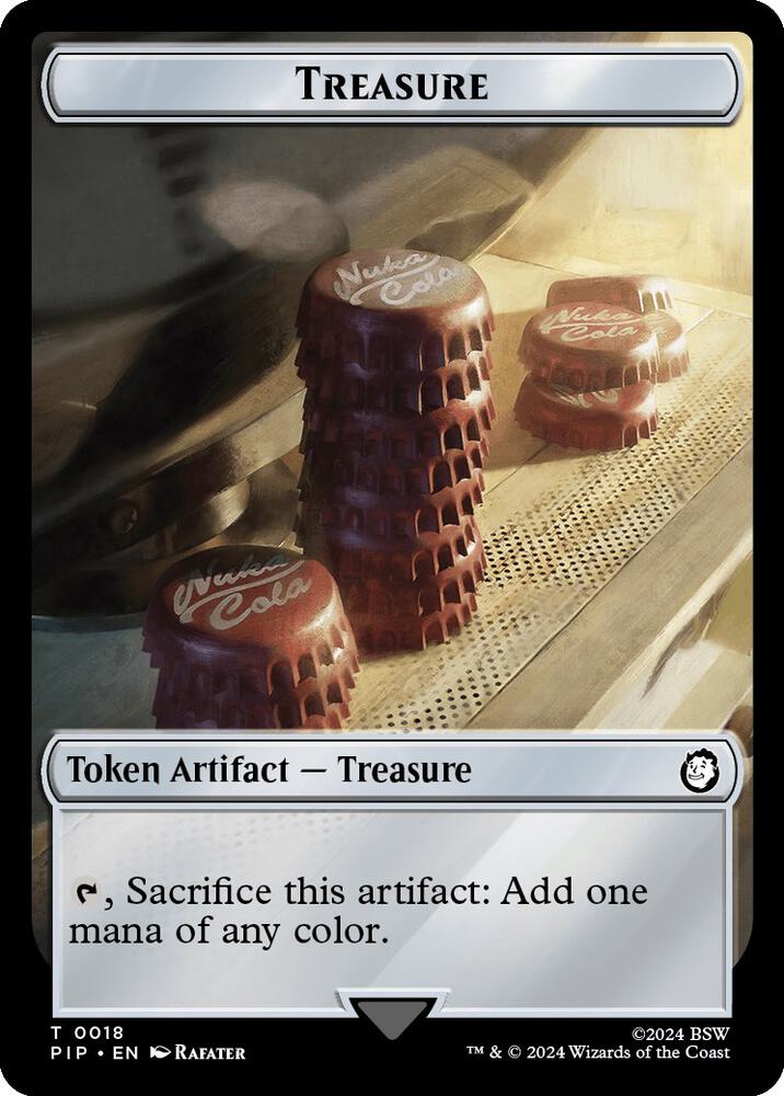 Robot // Treasure (0018) Double-Sided Token (Back)