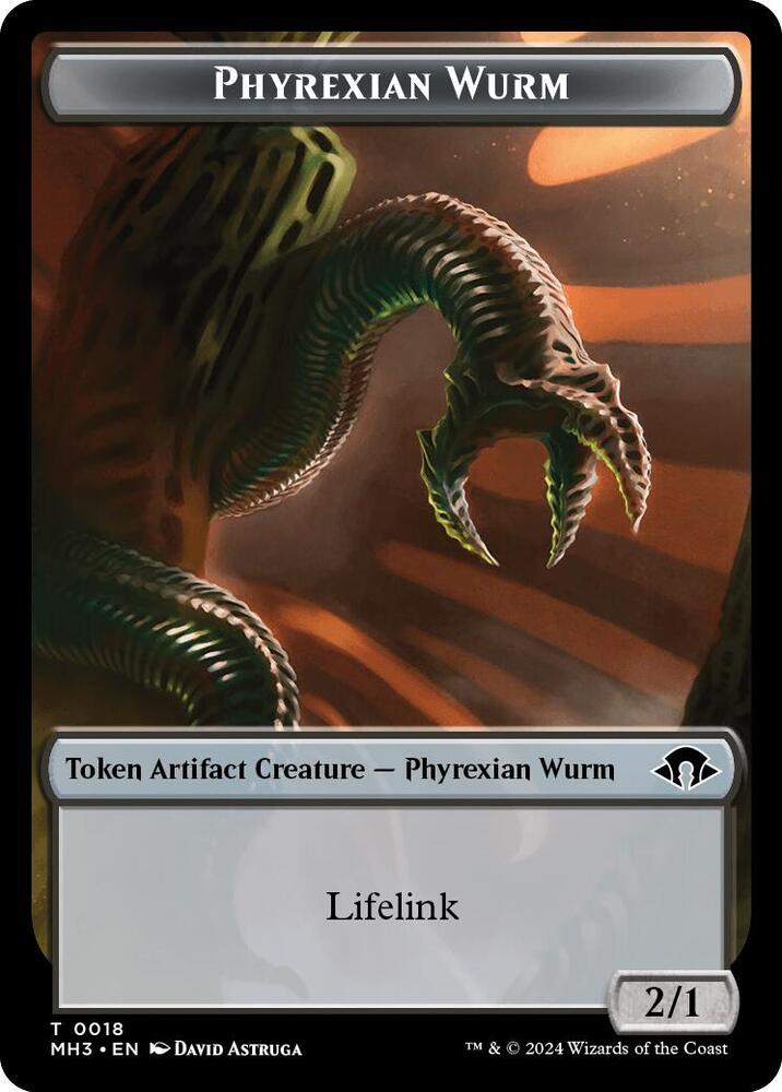 Eldrazi Spawn // Phyrexian Wurm (0018) Double-Sided Token (Back)