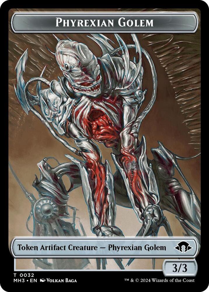 Phyrexian Germ // Phyrexian Golem Double-Sided Token (Back)