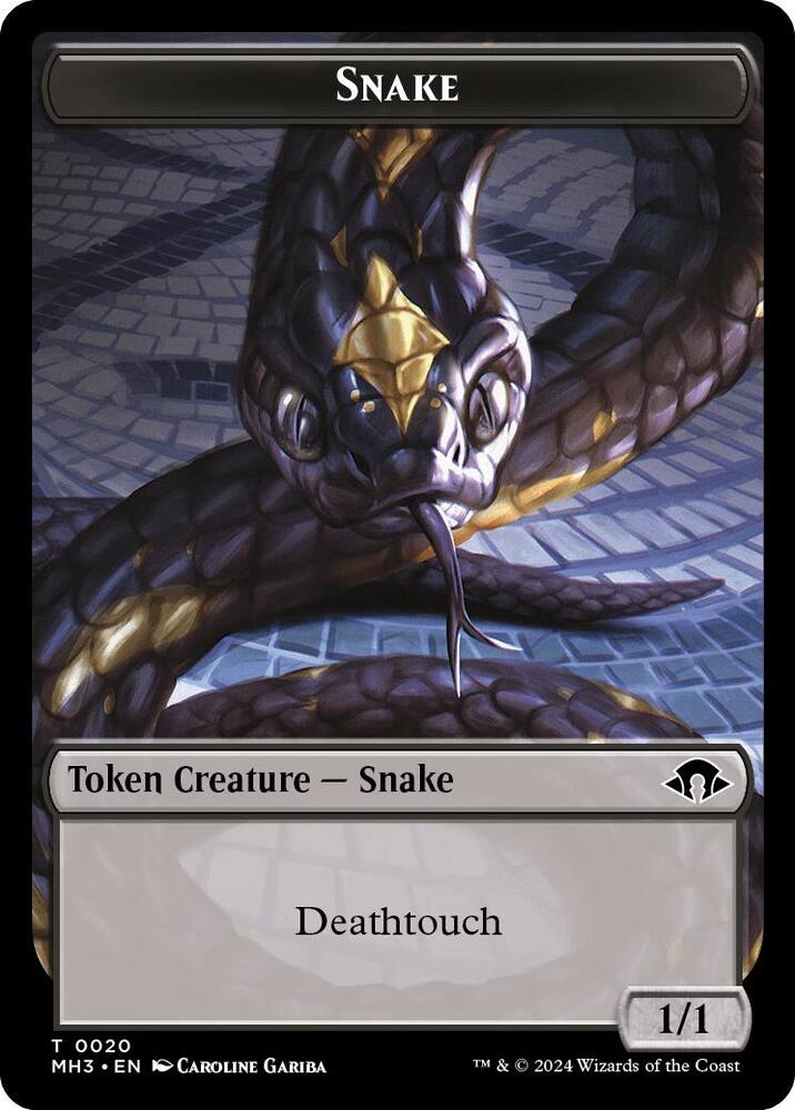 Phyrexian Germ // Snake Double-Sided Token (Back)