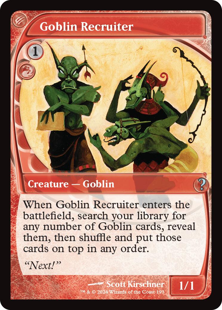 Goblin Recruiter (Future Sight)