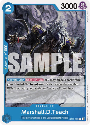 Marshall.D.Teach [Starter Deck: Blue Donquixote Doflamingo]