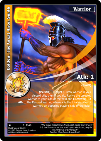 Bolden, The Great Arion Smith - Elder Legends