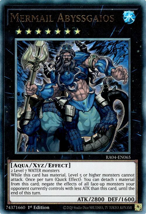 Mermail Abyssgaios [RA04-EN065] Prismatic Ultimate Rare