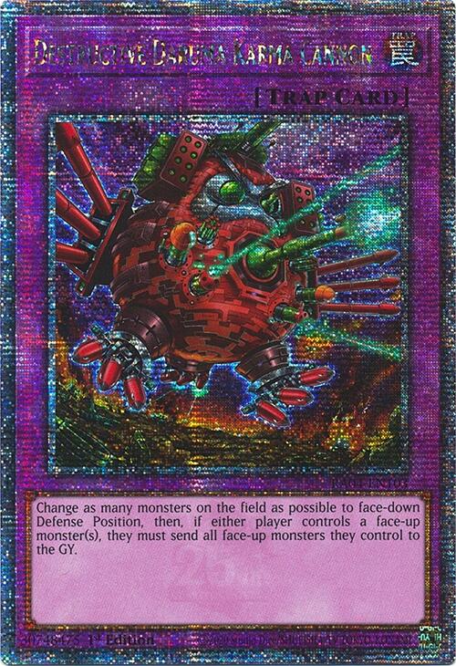 Destructive Daruma Karma Cannon [RA04-EN103] Quarter Century Secret Rare