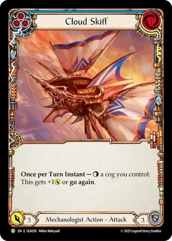 Cloud Skiff (Blue) [SEA026] (High Seas)  Rainbow Foil