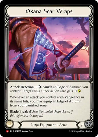 Okana Scar Wraps [ASR005] (Armory Deck: Ira)  Rainbow Foil