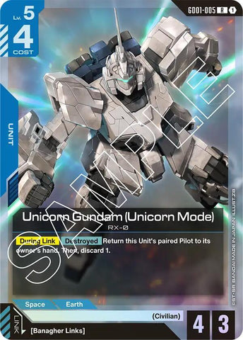 Unicorn Gundam (Unicorn Mode) - Newtype Rising (GD01)