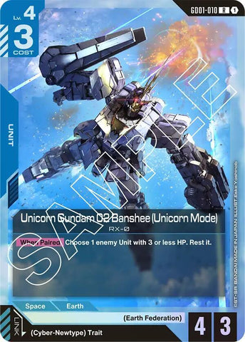 Unicorn Gundam 02 Banshee (Unicorn Mode) - Newtype Rising (GD01)