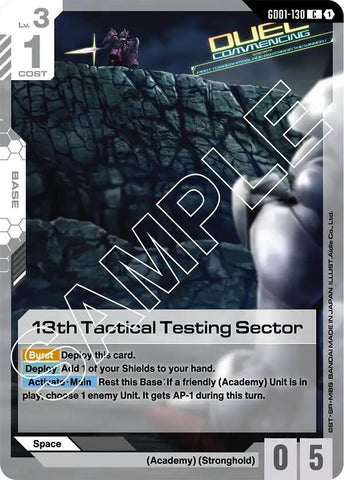 13th Tactical Testing Sector - Newtype Rising (GD01)