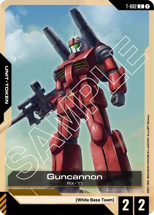 Guncannon (T-002) Token - Newtype Rising (GD01)