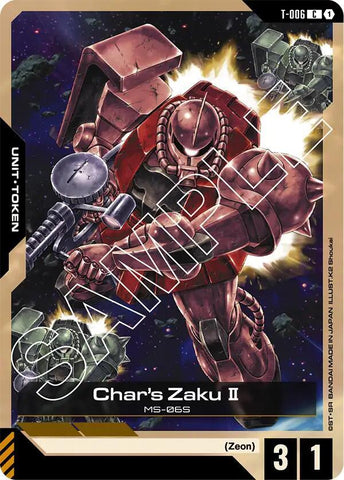 Char's Zaku II (T-006) Token - Newtype Rising (GD01)