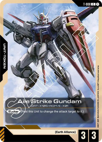Aile Strike Gundam (T-008) Token - Newtype Rising (GD01)