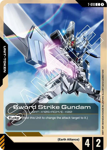 Sword Strike Gundam (T-010) Token - Newtype Rising (GD01)
