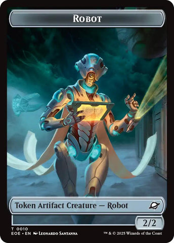 Robot // Sliver Double-Sided Token