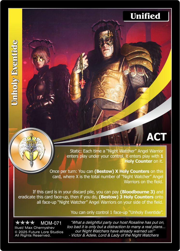 Unholy Eventide [Masquerade Of The Macabre]