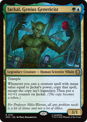 Jackal, Genius Geneticist