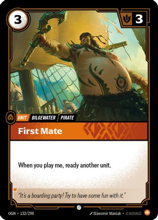 First Mate (132/298) - Origins Foil