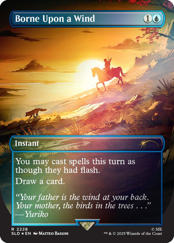 Borne Upon a Wind (Rainbow Foil) [Secret Lair Drop Series]