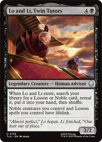 Lo and Li, Twin Tutors